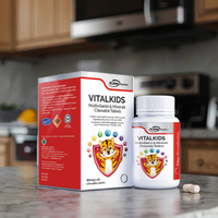 Les comprimés composés de vitamines et de minéraux pour enfants contiennent des vitamines A, C, D3 et E sans couleurs artificielles et sont faciles à absorber