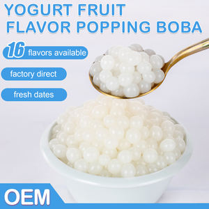 Popping Boba 2025 OEM Multi-Saveurs Yaourt Raisin Myrtille Sans Sucre, Perles de Jus Éclatantes, Petites Bulles de Thé Bobas - Product Image 2
