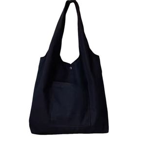 Compra al por Mayor de Bolsas de Lona de Color Puro con Logotipo Personalizado, de Gran Capacidad, para Estudiantes, para Llevar al Hombro - Product Image 3