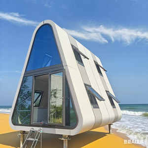 Hotel e appartamenti modulari a doppio strato in acciaio per attrazioni turistiche case triangolari centri commerciali - Product Image 2