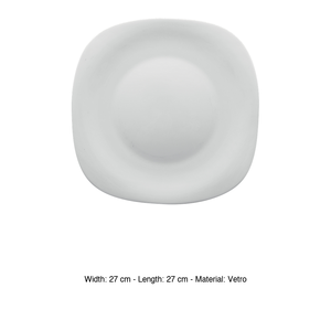 จานแบนพาร์มาสแควร์ 27 × 27 ซม. แก้วสีขาวบอร์มิโอลี ร็อคโก - Product Image 3