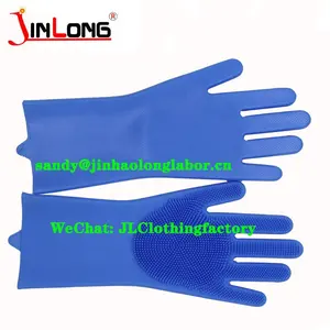 Silicone Gloves Durable Easy To Clean Gloves With Magic Brush