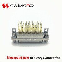 Connecteur Micro-D série J30J à coque métallique MIL-DTL-83513, connecteur mâle PCB à angle droit J30J-37TJW