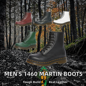 <span class=keywords><strong>Stivali</strong></span> <span class=keywords><strong>Chelsea</strong></span> Classici 1460 in Vera <span class=keywords><strong>Pelle</strong></span> per <span class=keywords><strong>Uomo</strong></span> Europeo e Americano, Taglia Plus, 8 Fori, Stivaletti Casual Invernali con Suola in Gomma - Product Image 4