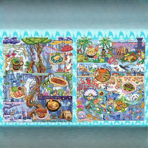 1 Pack comprenant des autocollants - Série Pixel-Art Terre des étoiles filantes 16.0 - Aventures culinaires et cuisson - Scènes miniatures 3D DIY - Product Image 1