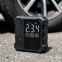 Portable Cordless Auto Shut-Off Air Pump Digital LED Light Car Tire Inflator Auto Car Air Compressor Made of Durable Plastic
