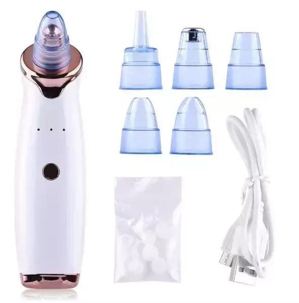Vendite calde 5 Head Pore Cleanser Vacuum aspirazione elettrica Facial Comedo Acne Remover Extractor Tool Kit rimozione punti neri