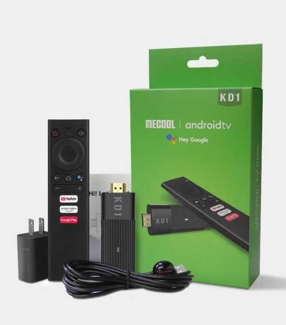 Mecool KD1 2GB 16GB Android 10 Dual WIFI 4K TV Box for Google Certified Factory Set Top ATV Amlogic S905Y2 Quad Core 4K TV Stick