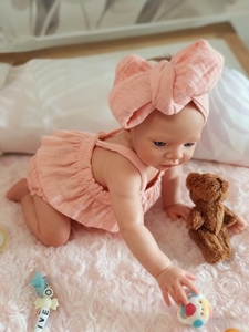 Poupée bébé réaliste en silicone souple de 10 pouces, corps entier, bouche ouvrable, poupée <span class=keywords><strong>reborn</strong></span> fille anatomiquement correcte - Product Image 1