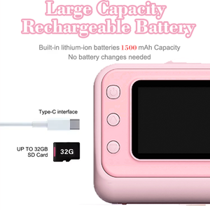 Gift Sale Toy <span class=keywords><strong>Kids</strong></span> Instant Print <span class=keywords><strong>Camera</strong></span> Crianças Câmera Digital Gravador de Vídeo Brinquedos Criança Mini Impressora Térmica - Product Image 6