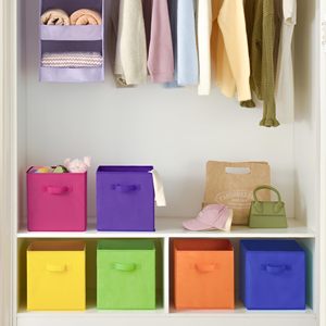 Cubes de rangement pliables en tissu non tissé, bacs de rangement ouverts pour la maison - Product Image 5