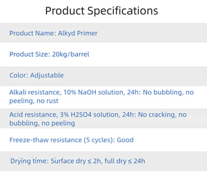 Apprêt alkyde ETERNI durable, antirouille, résistant aux produits chimiques, pour réservoirs de stockage et application au pinceau pour peinture de bateaux - Product Image 2