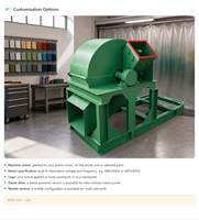 Broyeur de bois pour champignons MX-800 pour concessionnaires de machines agricoles, ouverture d'alimentation 210x230mm, moteur en cuivre pur, garantie TT, dépôt de 30%
