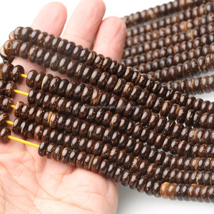 Tự Nhiên Vòng Hình Bầu Dục Vỏ Dừa Nâu Hạt Gỗ 7*4Mm Sợi Cho Đồ Trang Trí Vòng Cổ Vòng Đeo Tay Làm - Product Image 5