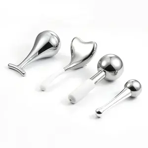 ลูกกลิ้งนวดหน้าและรอบดวงตา สแตนเลสอย่างดี ช่วยฟื้นฟูผิว กระชับผิว ได้รับการรับรองมาตรฐาน ISO 9001 - Product Image 1