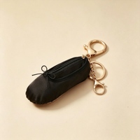Gantungan Kunci Sepatu Balet Satin, Tas Makeup Custom Sepatu Pointe Balet, Tas Kosmetik, Tempat Pensil, Dompet Koin, Kantong