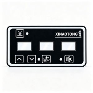 Autocollant de panneau de commande en polyester pour machine électrique OEM personnalisée, impression sérigraphique, membrane autocollante - Product Image 1