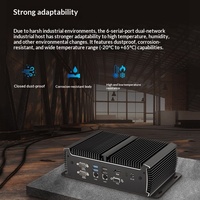 Mini-ordinateur industriel sans ventilateur avec processeur Quad-core I5-1135G7, double réseau et six ports série