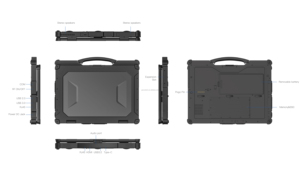 GENZO Laptop Robusto Industriale da 15.6/14 Pollici, Resistente e Impermeabile, per Uso Gravoso - Product Image 4