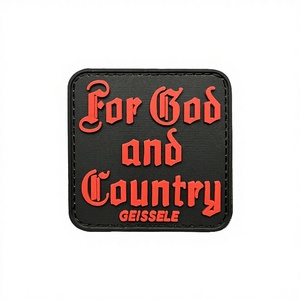 Outdoor Jason Morale FOG Canoe PVC Silicone Badge G Od <b>Backpack</b> Sticker 3D Environmental Protection Customizable Size Water - Product Image 3
