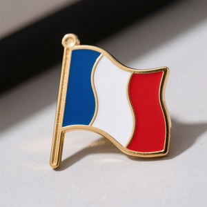 Alfileres de esmalte Nicaragua El Salvador Tayikistán Costa Rica a granel Honduras Logotipo personalizado mexicano Esmalte suave Pin de solapa de bandera de doble cara - Product Image 4