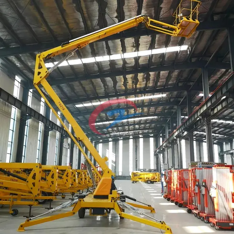 Cherry Picker Trailer mounted Spider Lift 8-20m Man Lift Towable Articulated Boom Lift For Sale