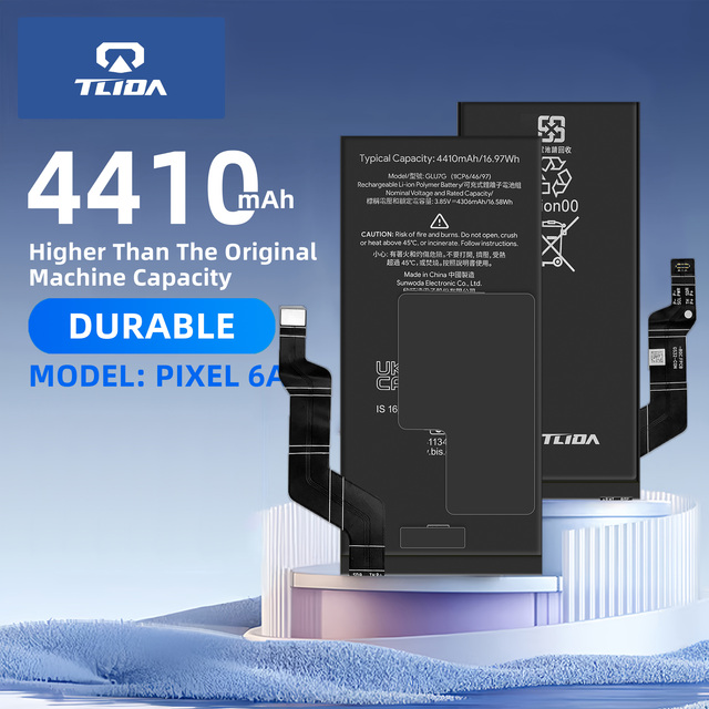 TLIDA Authentic High Quality Original 4410mAh GLU7G Battery for PIXEL 6A 3.85V Mobile Phone Wholesale