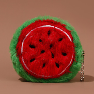 Llavero de Peluche Kawaii Personalizado de Algodón Supersuave de 10 cm con Frutas Bordadas: Fresa, Sandía, Naranja, Kiwi - Product Image 6