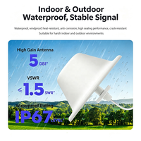 Antenne dôme omnidirectionnelle verticale 5G intérieure durable à gain élevé 806-3700 MHz 5 dBi N Mâle ou Femelle SMA pour amplificateur de signal/répéteur
