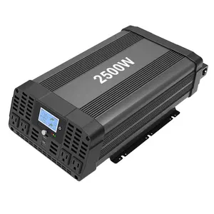 כוח מלא 2500w dc כדי ac גל סינוס טהור גל inverter 12v 24v מקסימום 5000w כוח לממירים לרכב רכב חשמלי inverter