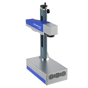 Metal lazer yazıcı Metal işaretleme makinesi taşınabilir paslanmaz çelik Fiber lazer 3d Metal üzerinde gravür DOWIN lazer kafası EZCAD 20W