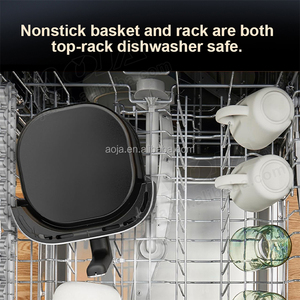 Aoja OEM tùy chỉnh bán buôn Nồi chiên không khí multifuncional lò vi sóng Nồi chiên không khí 4L kỹ thuật số thông minh Bạc Crest Nồi chiên không khí lò - Product Image 6