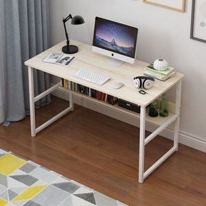 Bureau d'ordinateur moderne et simple blanc avec <span class=keywords><strong>étagère</strong></span> ouverte pour le rangement, idéal pour la maison, le bureau, la chambre ou le salon - Product Image 3