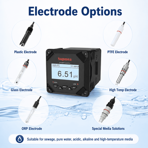 Industrial Water Quality Analysis ph Electrode ph Sensor Orp Probe Meter Controller