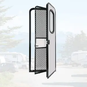 Mỹ Phong Cách Caravan Cửa Cho Người cắm trại Và Motorhome Bộ Phận Với Cửa Stopper Và Flynet RV Nhập Hệ Thống Thẻ Cửa Khóa