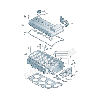 Ricambi Auto motore 03 h103429l 03 h103429b 03 h103429c coperchio valvola nuovo per Audi & Volkswagen Q7 <span class=keywords><strong>Touareg</strong></span> <span class=keywords><strong>3.6</strong></span> Magotan CC Phaeton 3.0 - Product Image 4