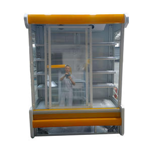 Vitrina Refrigerada Abierta para Supermercado de 1300L, Refrigerador Vertical con Cortina de Aire, 4 Estantes, Enfriamiento por Aire - Product Image 4