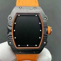 Montre mécanique de luxe pour homme, ultra-fine 7,8 mm, en fibre de carbone noire personnalisée, 67-02, automatique, Noël