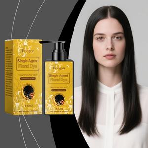 Tinte Permanente para el Cabello Negro Hoegoa en Crema con Extractos de Rosa, Canela y Sándalo para Cubrir las Canas, Tratamiento Nutritivo para el Cabello en Casa - Product Image 5