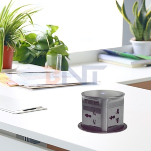 BNT moderno 16A IP44 cargador inalámbrico grifo de fregadero de cocina Nuevo automático motorizado Pop-up 4 salidas enchufe de mesa moderno automático - Product Image 2