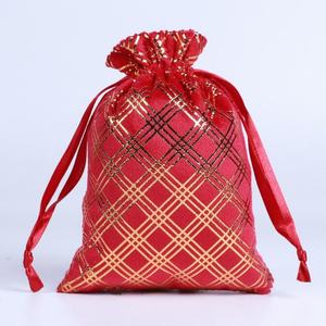 Bolsas de Regalo con Cordón y Cintas Navideñas, Juego de Bolsas Festivas de Lona para Fiestas - Product Image 2