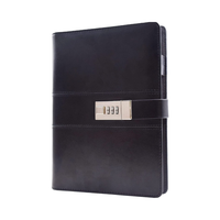 A5/A4 reliure à anneaux secrète de bureau Journal intime carnet de notes verrouillé mot de passe tissu cuir polyvalent PVC PP couverture spirale cadeau scolaire