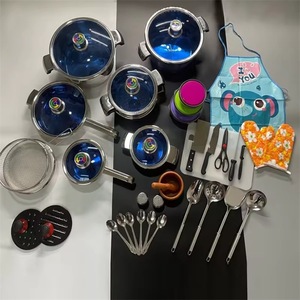 Ensemble <span class=keywords><strong>de</strong></span> Cuisson <span class=keywords><strong>de</strong></span> 50 Pièces en Acier Inoxydable – Casseroles, Marmites et Poêles – Fournisseur B2B International - Product Image 6