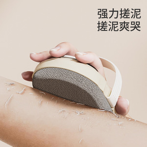 Foot Callus Remover Soft Exfoliating Pad Green Beige Plastic Body Scrubber For Smooth Skin - Product Image 3