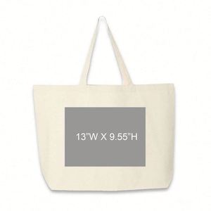 Custom Logo Plain Long Handle <b>Printed</b> Blank Cotton Eco-friendly Canvas Shopping Handbags Tote Bag for Women - Product Image 3