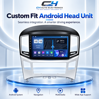 Adapté pour Grand Starex H1 2015-2018, unité principale multimédia 2 Din 9'' Android, autoradio, lecteur DVD, navigation GPS