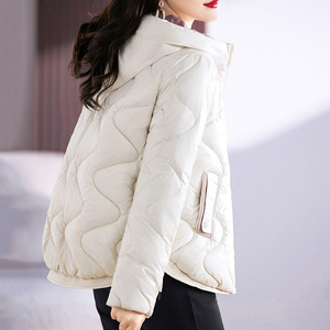 Cappotto invernale caldo per adulti cappotto Casual di colore puro da <span class=keywords><strong>donna</strong></span> di grandi dimensioni giacca in piumino con cappuccio da <span class=keywords><strong>donna</strong></span> spessa vendita calda - Product Image 3