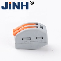 JINH Universelle Elektrische Federklemmen Schnellverbinder Hebelkabelverbinder für Lichtleisten