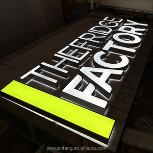 照明字母外部标志广告3D亚克力通道字母标志发光二极管板免费设计 - Product Image 3