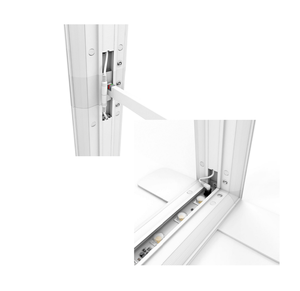 Giá cả cạnh tranh đa giác quảng cáo lightboxes hình dạng hình học hiện đại dẫn quảng cáo lightbox cho màn hình sáng tạo - Product Image 6